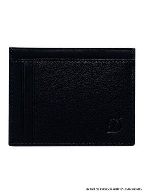 S.T. Dupont 093004B Outlet SLG Grained Blue Leather Men Credit Card Holder